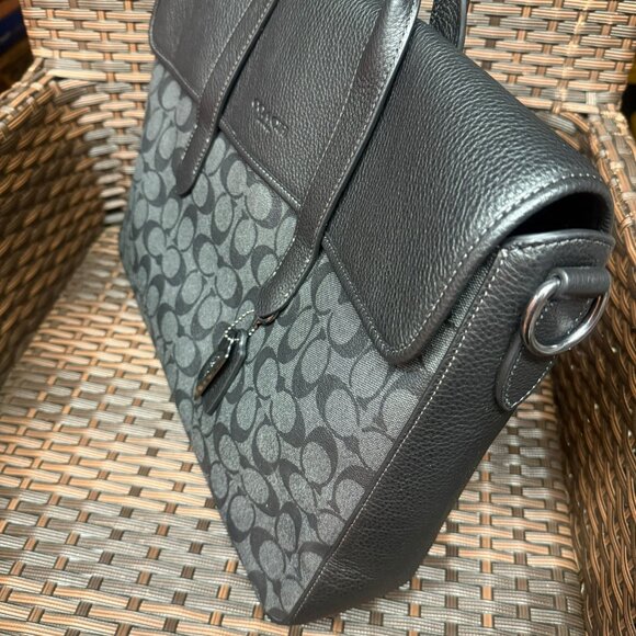 coach Sullivan Portfolio Brief In Signature Canvas c9873 - Picture 2 of 6